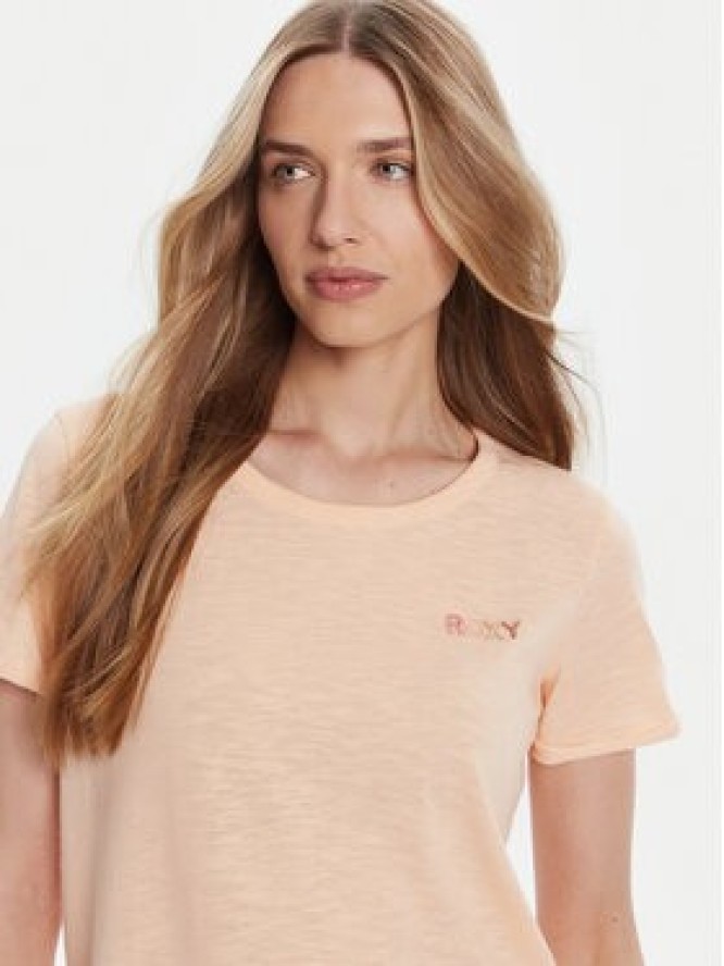 Roxy T-Shirt ERJZT05731-MEF0 Pomarańczowy Regular Fit