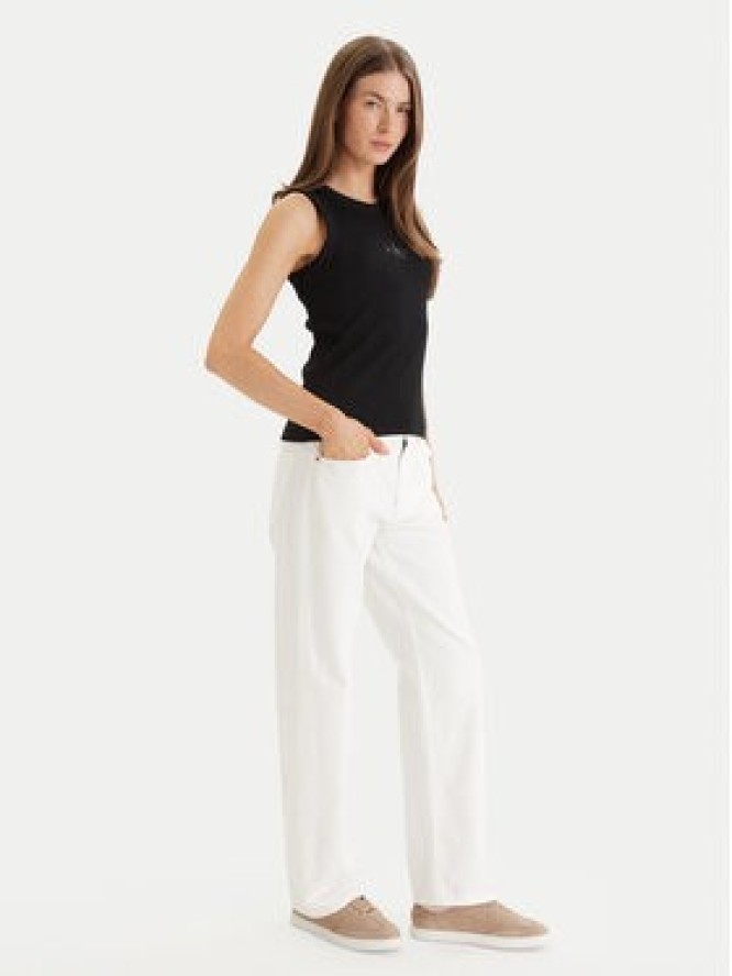 Calvin Klein Jeans Jeansy LV047F717G Écru Straight Fit