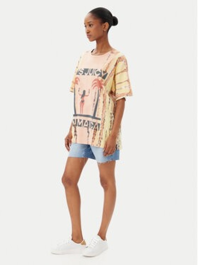 One Teaspoon T-Shirt Its Juicy In Jamaica 26940 Pomarańczowy Relaxed Fit