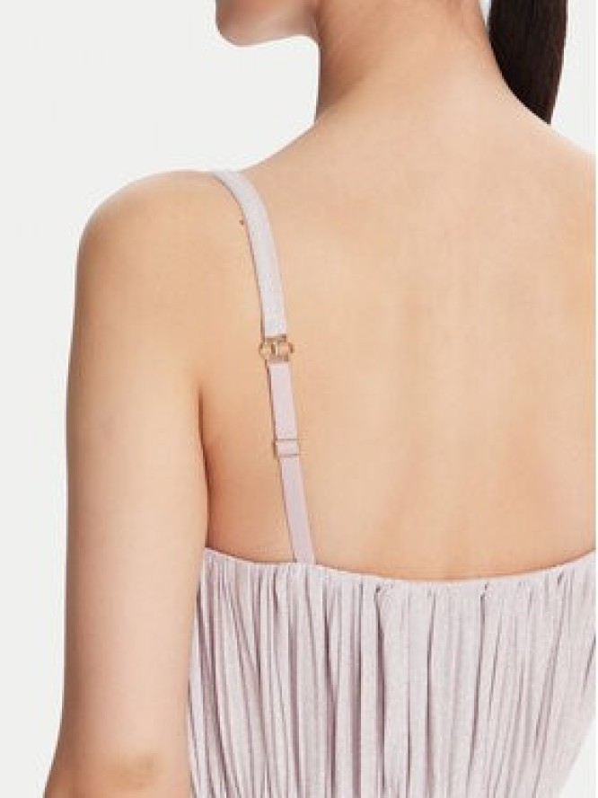 Elisabetta Franchi Sukienka wieczorowa ABR2252E2 544 Fioletowy Regular Fit