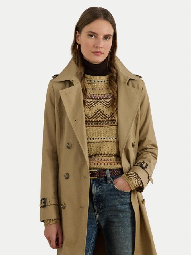 LAUREN RALPH LAUREN Trencz 297951255004 Beżowy Regular Fit