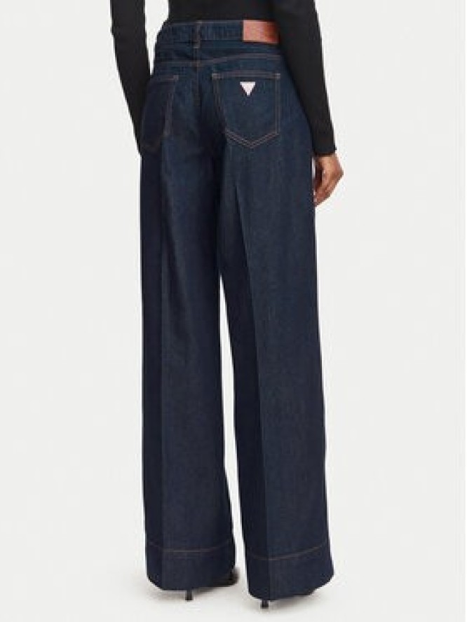 Guess Jeans Jeansy W6YA05 D1179 Granatowy Wide Leg