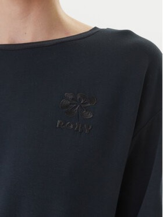 Roxy Bluza Surfing By Moonlight ERJFT05067 Czarny Regular Fit