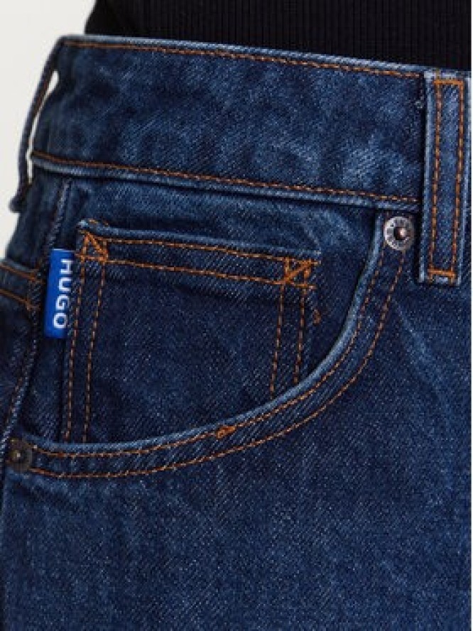 HUGO Jeansy Leni_B 50534157 Granatowy Loose Fit