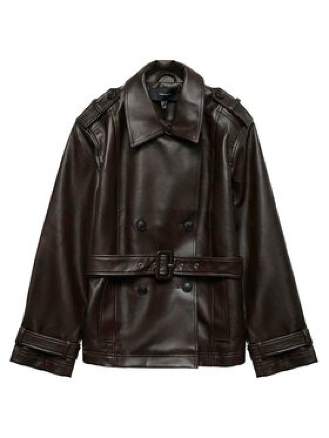 Vero Moda Kurtka z imitacji skóry Gabby 10348783 Brązowy ciemny Regular Fit