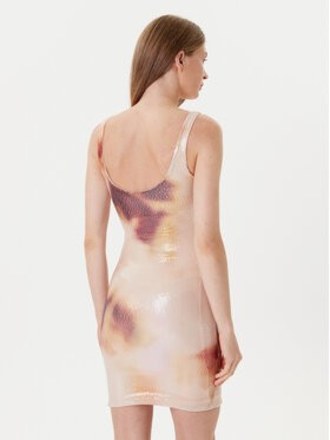 Eleh Sukienka koktajlowa ESS250126 Écru Regular Fit