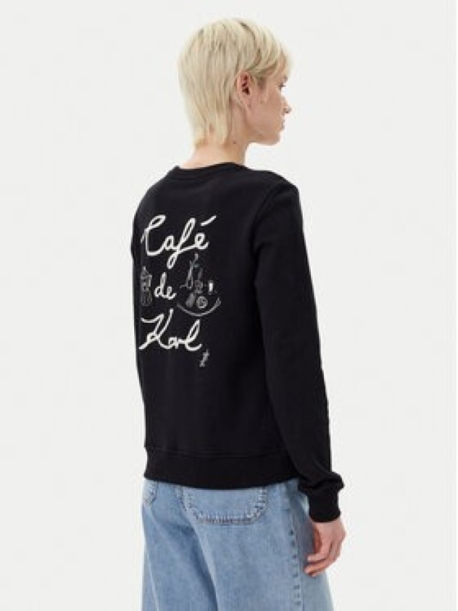 KARL LAGERFELD Bluza A2W20056 Czarny Regular Fit