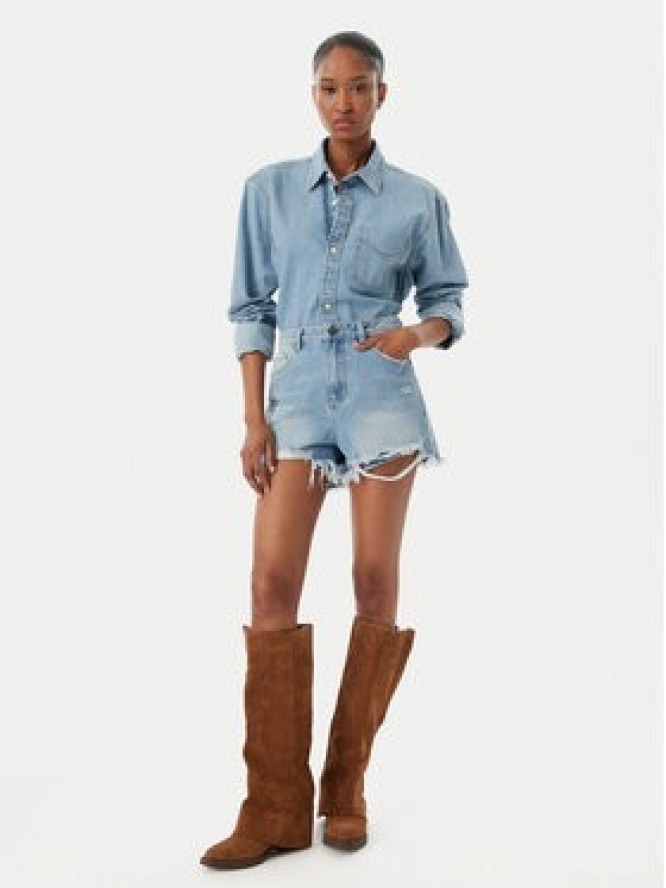 Eleh Szorty jeansowe EL122 Niebieski Regular Fit