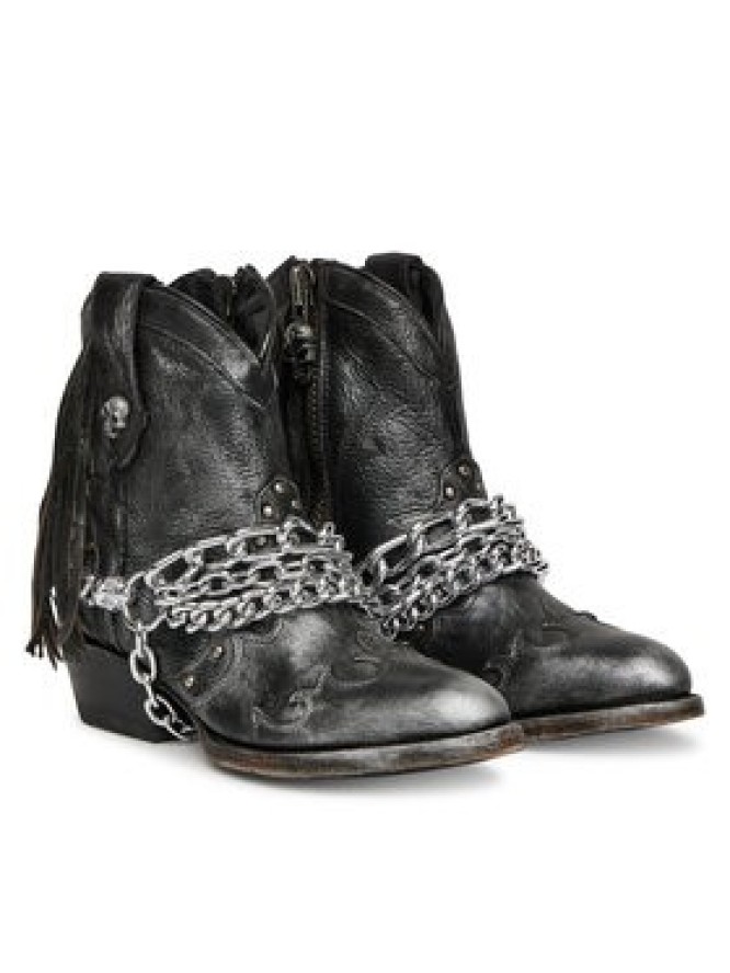 NEW ROCK Kowbojki M-WSTM003TES-S1 Czarny