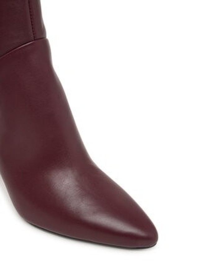Tommy Hilfiger Botki High Heel Clean Ankle Boot FW0FW09624 Bordowy