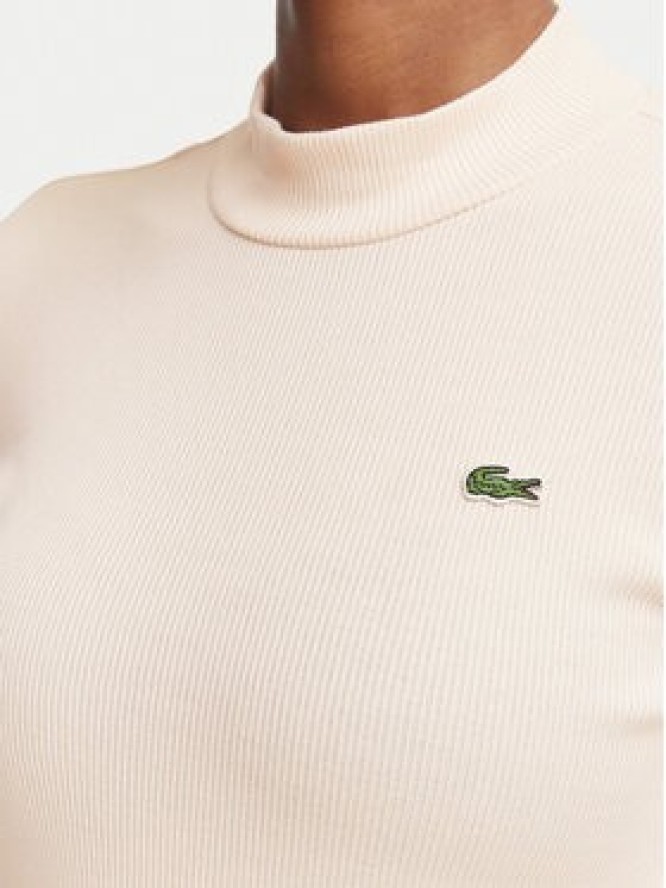 Lacoste Bluzka TF3164 Różowy jasny Slim Fit