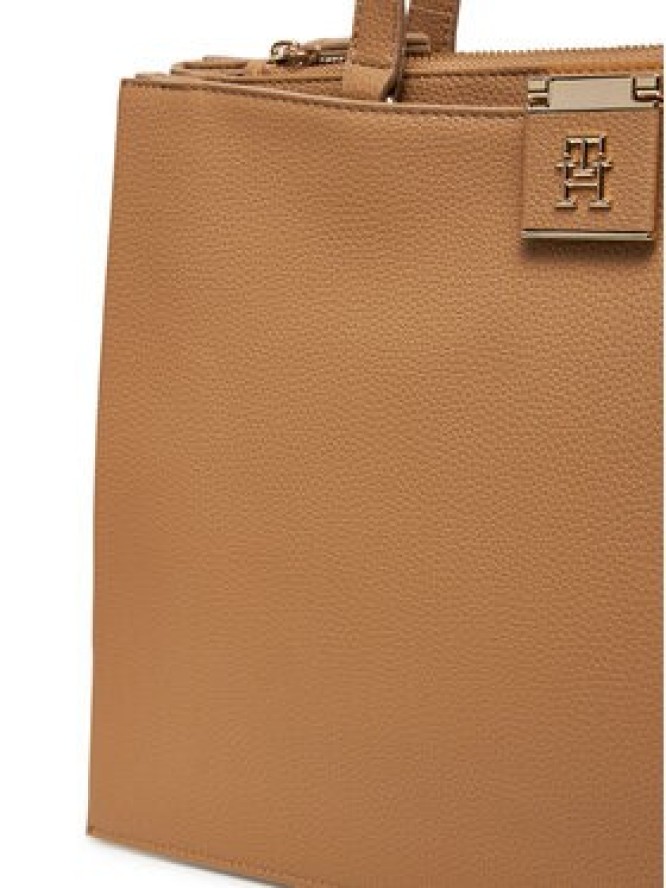 Tommy Hilfiger Torebka Th Her Tote AW0AW17191 Brązowy