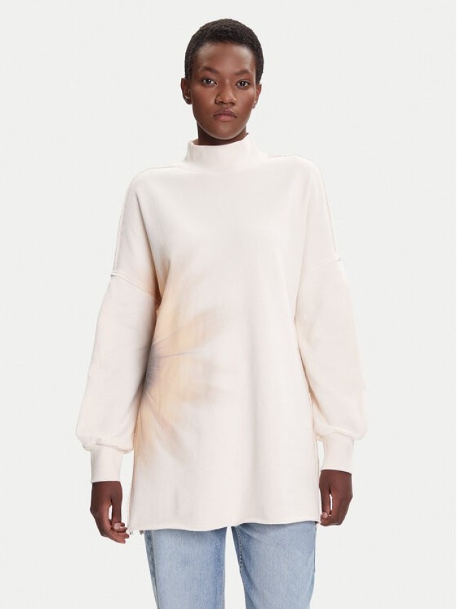 Desigual Bluza Flor 25WWSK10 Écru Loose Fit