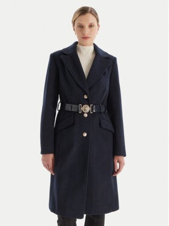 Guess Płaszcz przejściowy W5BL25 W2672 Granatowy Regular Fit