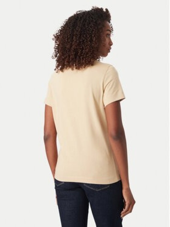 Guess T-Shirt W6YI29 K4348 Beżowy Regular Fit