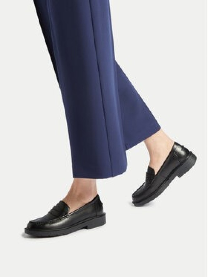 Geox Loafersy D Spherica Ec1 B D65DKB 00043 C9997 Czarny