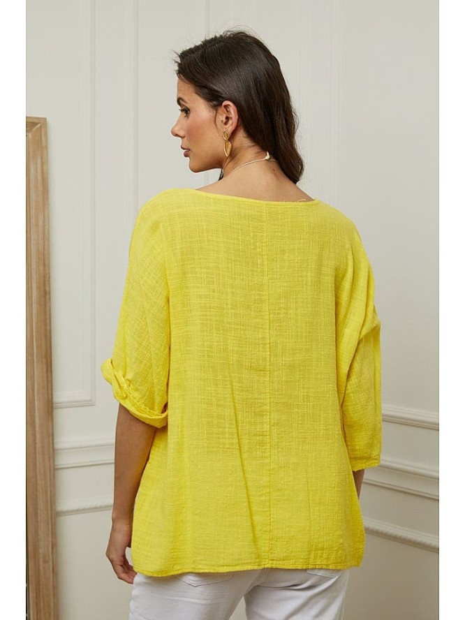 Fleur de Lin Bluzka "Guimauve" w kolorze żółtym rozmiar: M