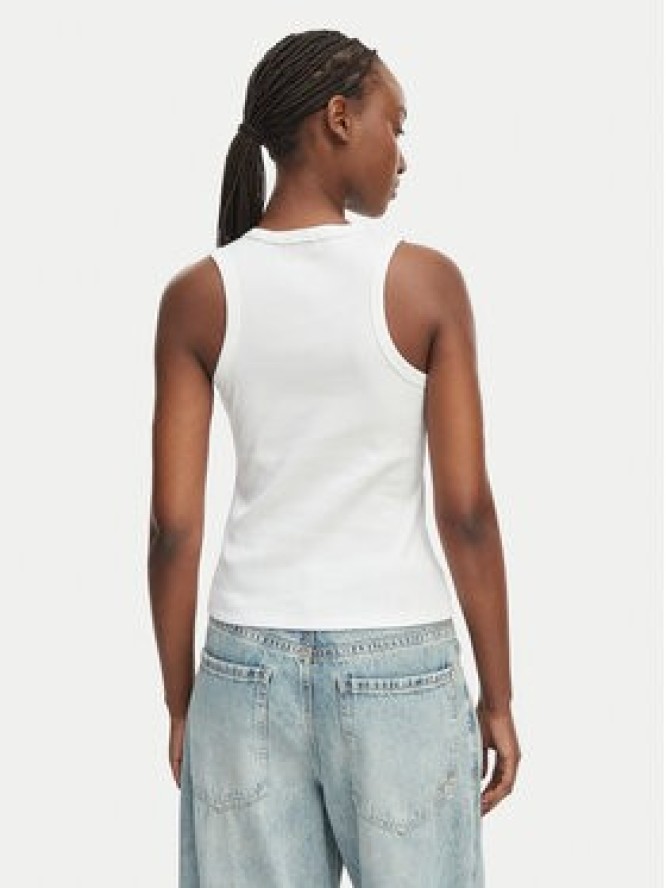 Calvin Klein Jeans Top LV047F239G Biały Slim Fit