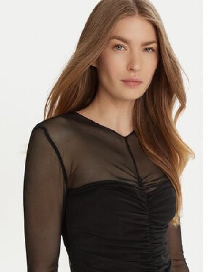 NORMA KAMALI Sukienka wieczorowa ST324PPMG08001 Czarny Slim Fit