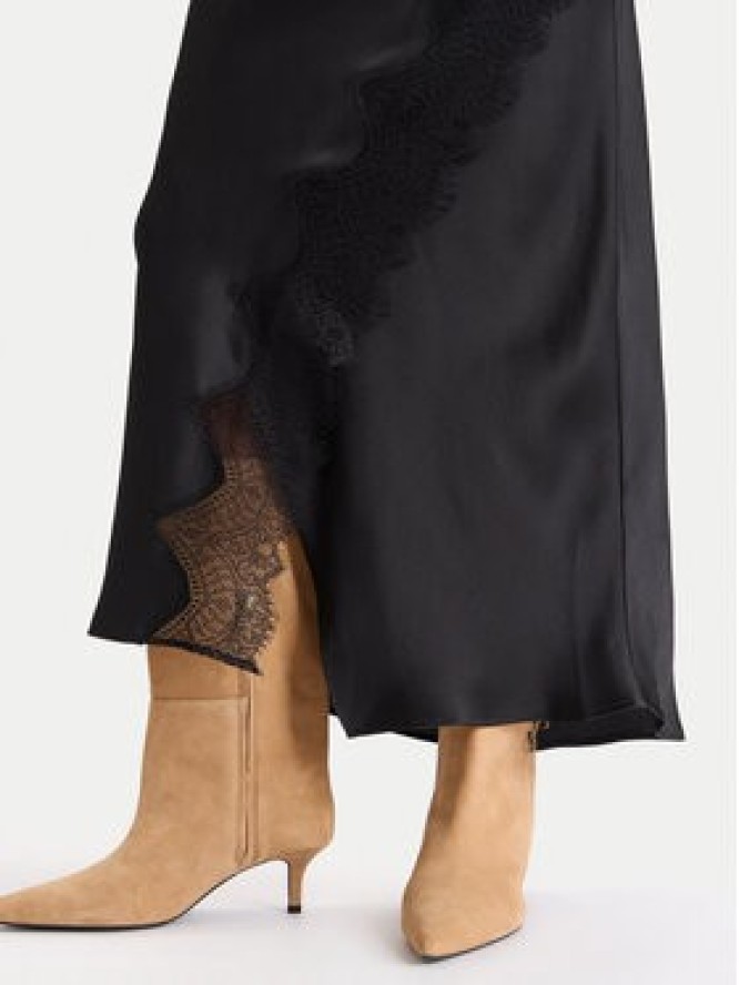 BOSS Spódnica maxi C_Vlace 50548389 Czarny Slim Fit