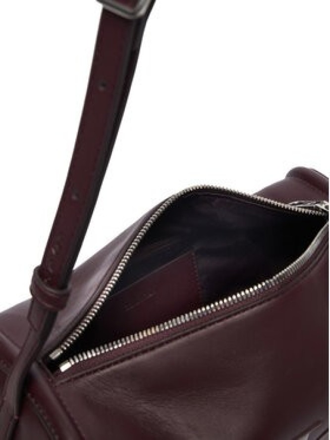 Calvin Klein Torebka Bold Ck Slouchy Shoulder Bag LV04F3894G Brązowy ciemny