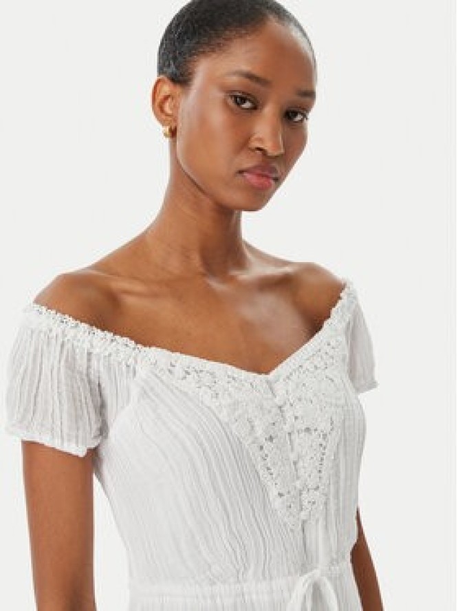 Guess Sukienka letnia W5GK0A WE340 Biały Regular Fit