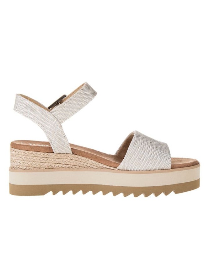 TOMS Sandały "Diana" w kolorze kremowo-brązowym rozmiar: 38