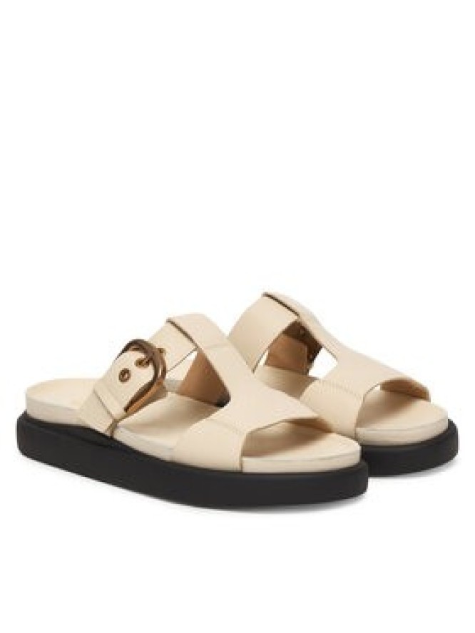 Clarks Klapki Aristella West 26185812 Écru