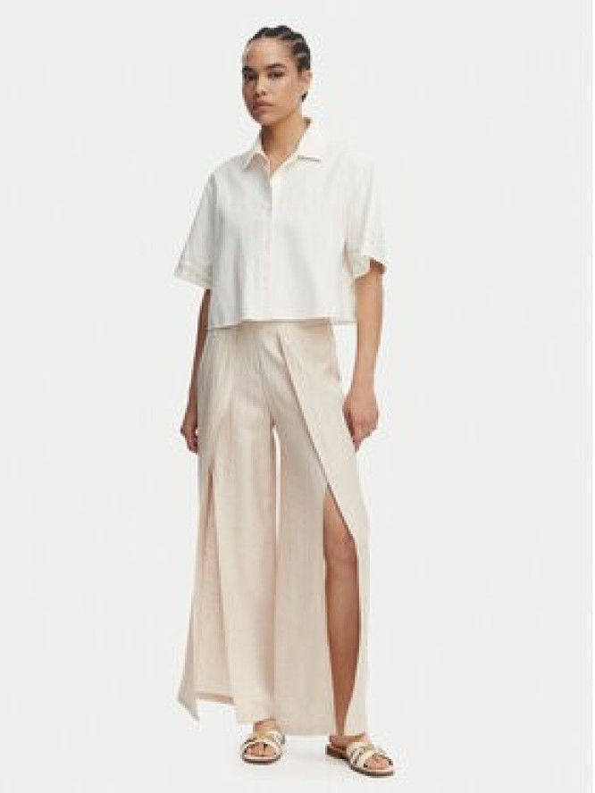 Ysabel Mora Spodnie materiałowe 86272 Beżowy jasny Wide Leg