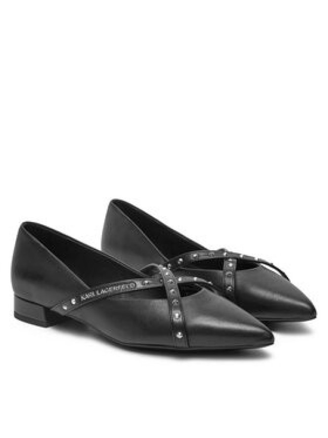 KARL LAGERFELD Baleriny Kerrie KL40155 Czarny