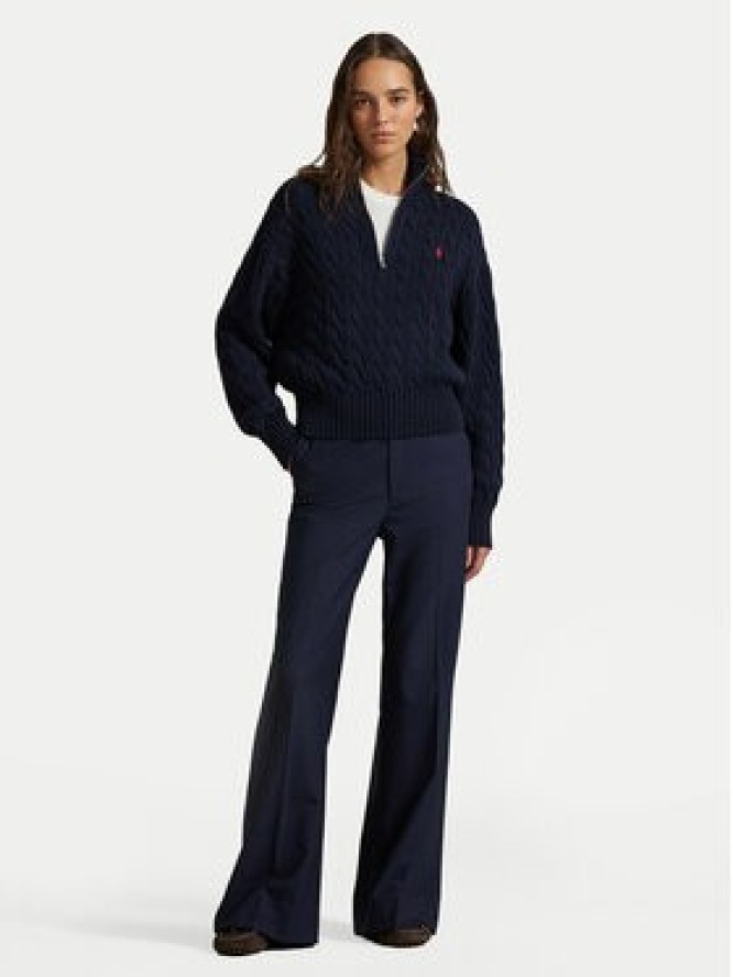 Polo Ralph Lauren Sweter 211963467002 Granatowy Relaxed Fit