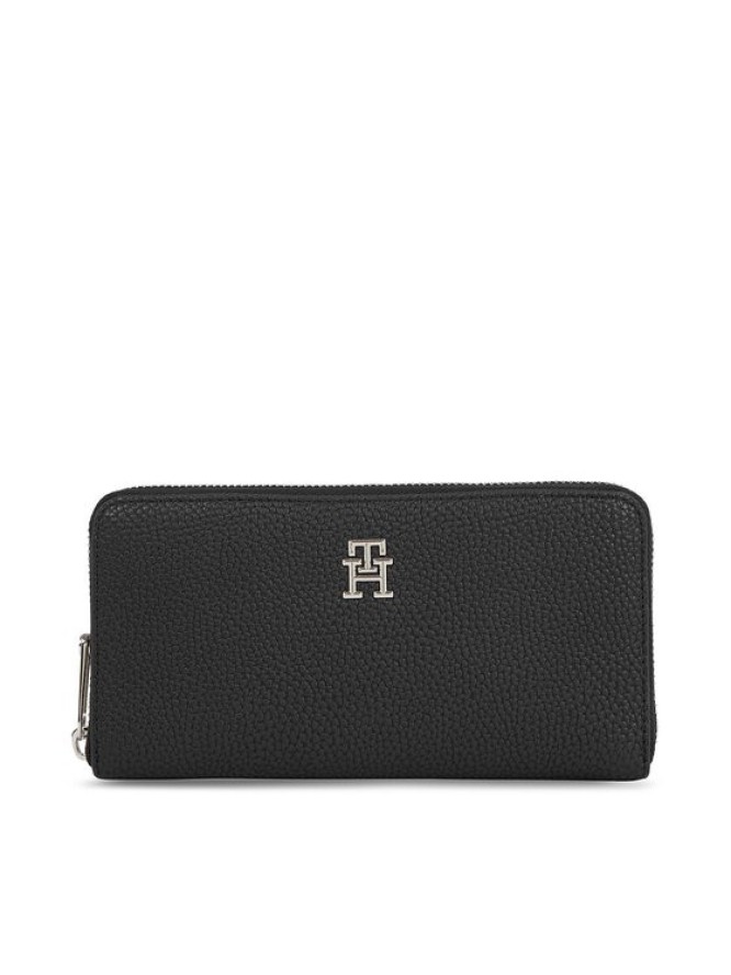 Tommy Hilfiger Portfel Th Emblem Large Za AW0AW15181 Czarny