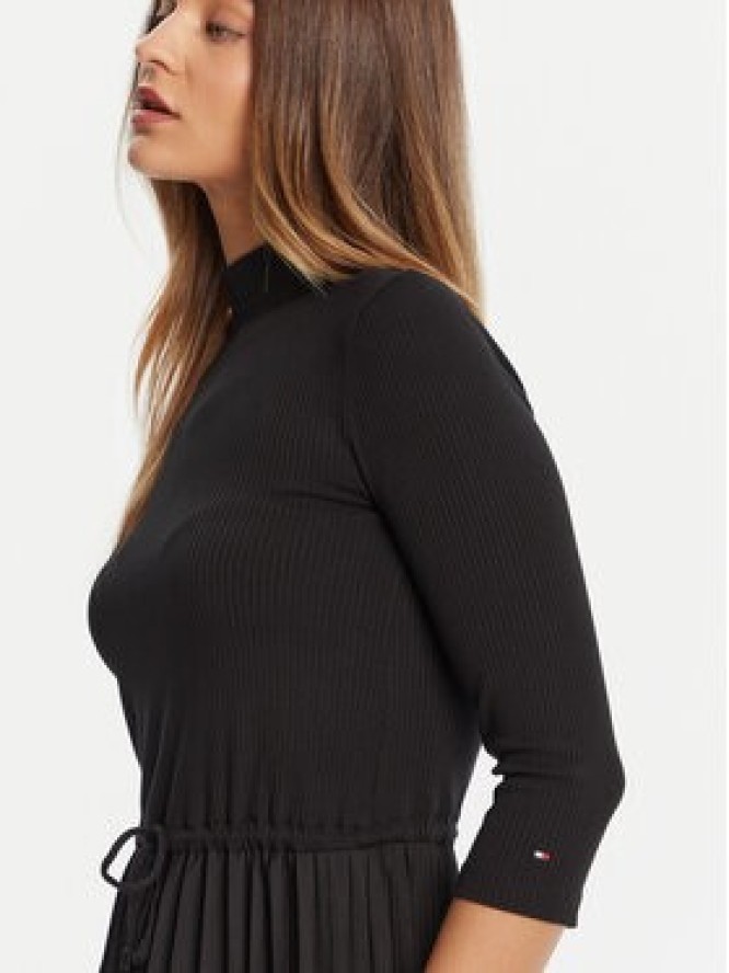 Tommy Hilfiger Sukienka codzienna WW0WW46138 Czarny Slim Fit