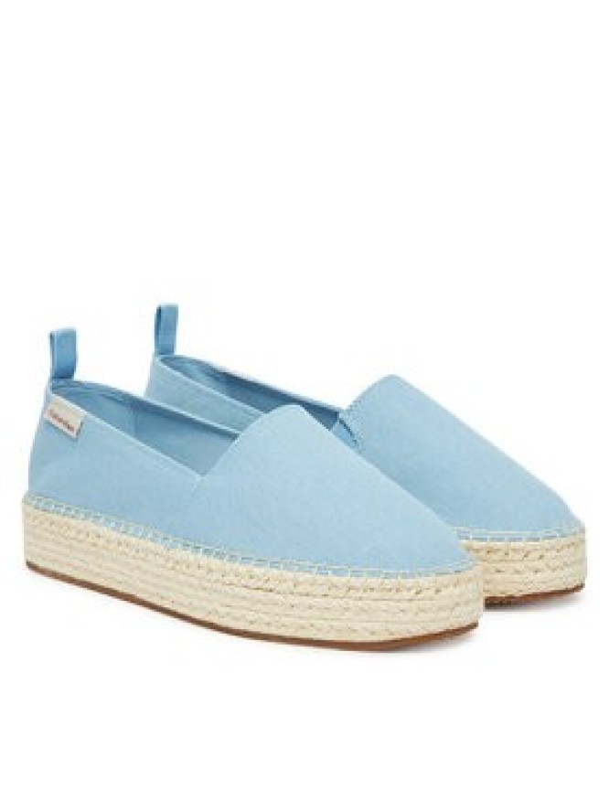 Calvin Klein Jeans Espadryle Platform Espadrille Ml Cs YW0YW01871 Błękitny