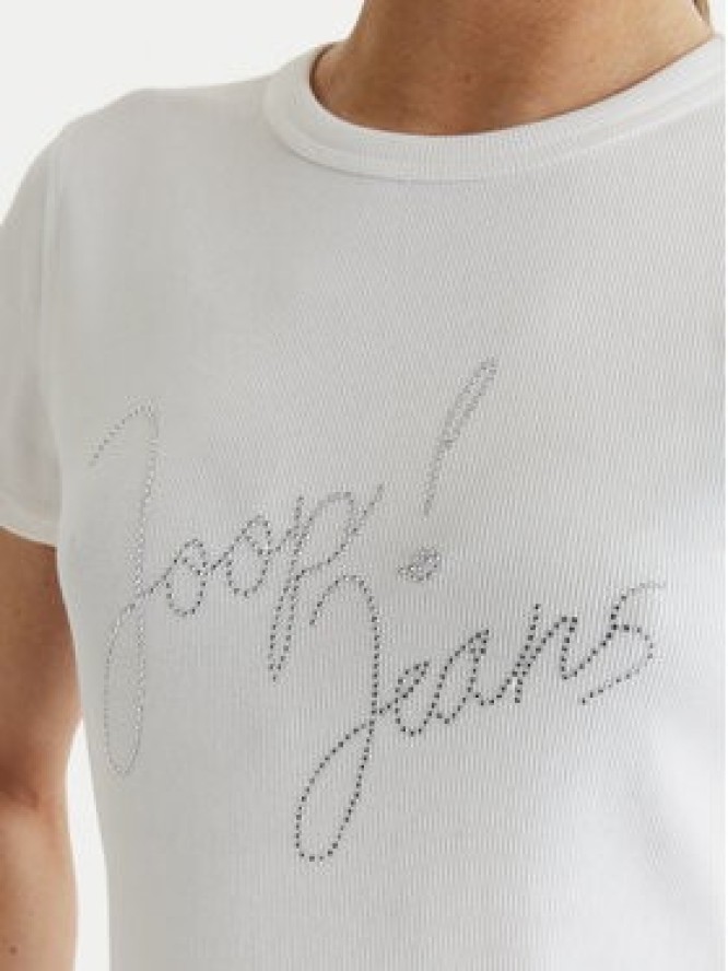 JOOP! Jeans T-Shirt Tineta 10019315 30102094 Biały Regular Fit