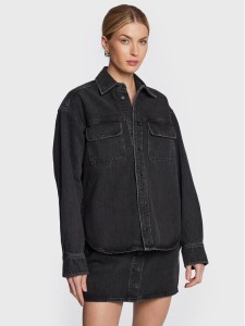 Samsøe Samsøe Kurtka jeansowa Ellen F22400111 Czarny Regular Fit