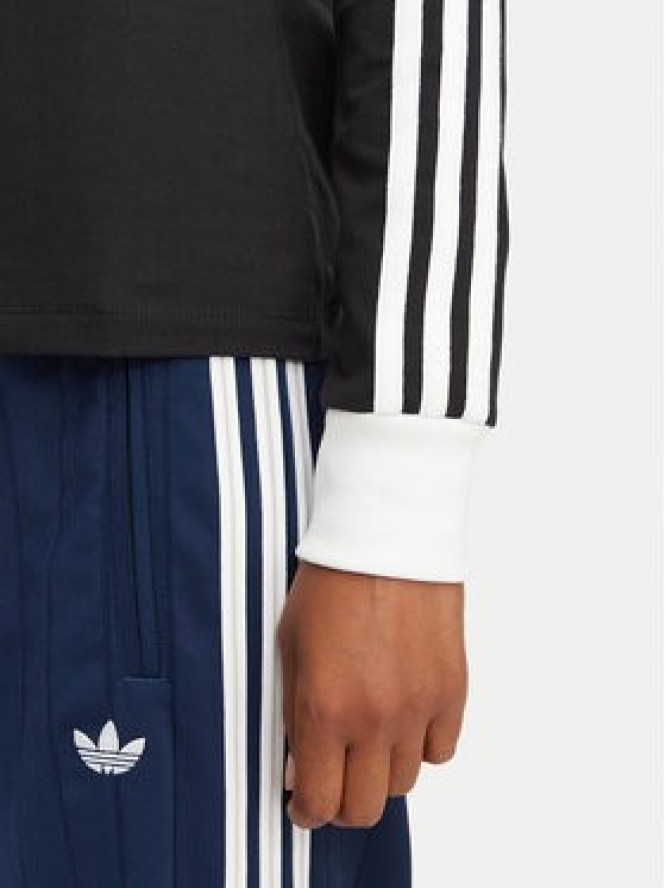 adidas Bluzka 3 Stripes KD7964 Czarny Slim Fit