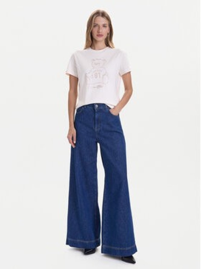 Guess T-Shirt V5BI16 K8FQ4 Biały Regular Fit