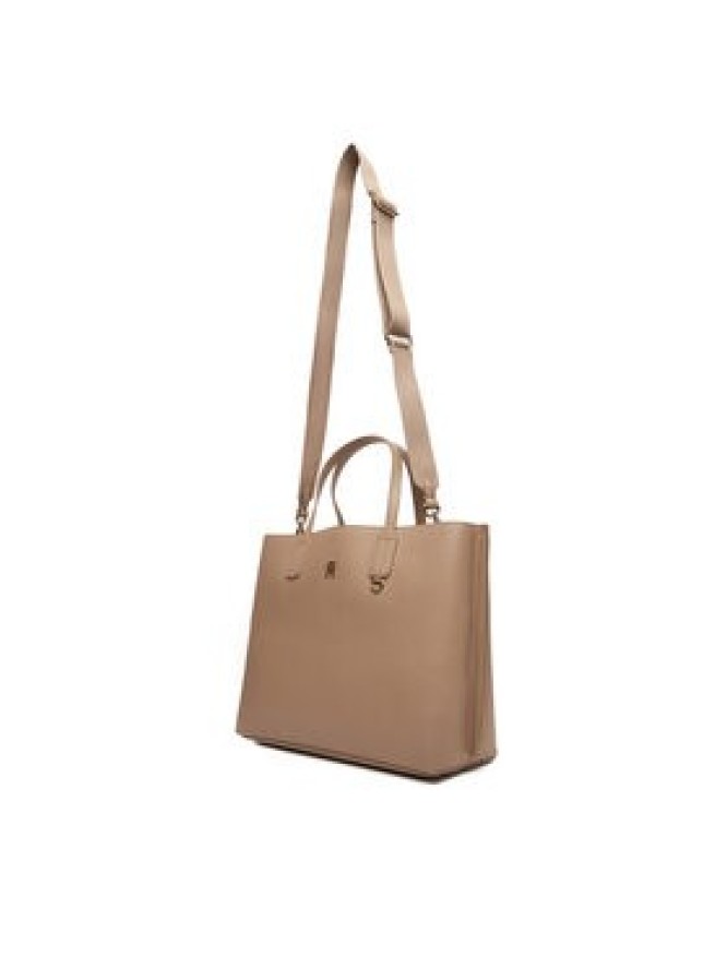 Tommy Hilfiger Torebka Th Distinct Satchel AW0AW17463 Beżowy