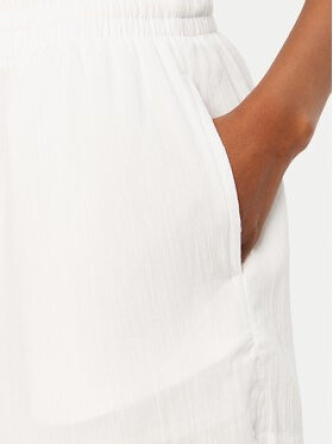 Seafolly Szorty materiałowe Crinkle 55429-SH Biały Regular Fit