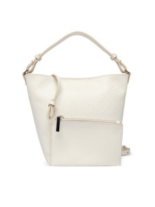 Calvin Klein Torebka Emblem Aop Sm Bucket Crossbody LV04F3506G Biały