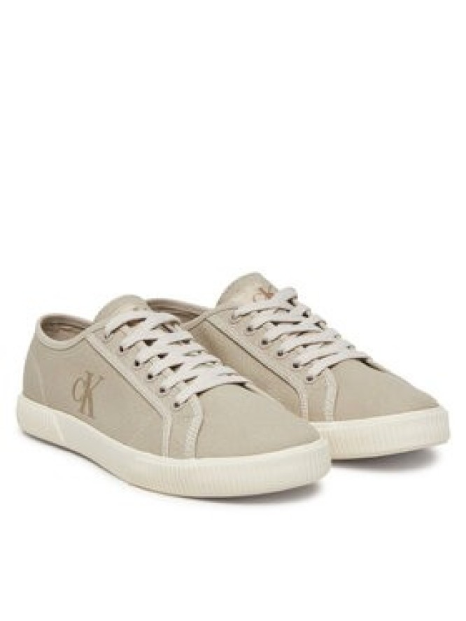 Calvin Klein Jeans Tenisówki Ess Vulc Low Cv Mg Wn YW0YW01762 Beżowy
