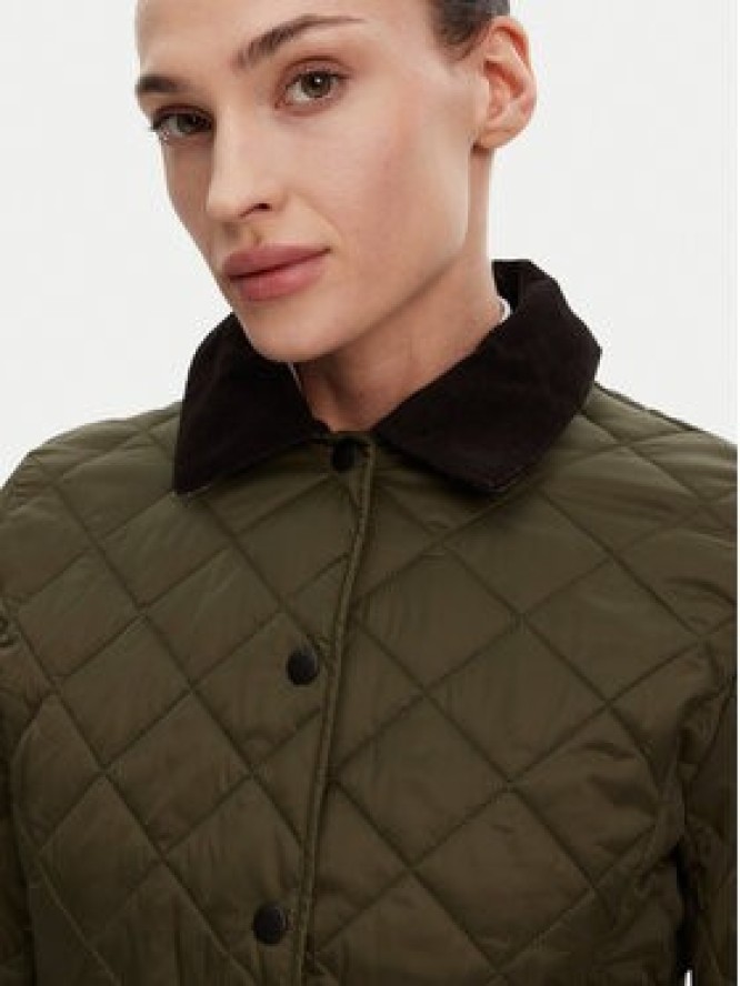 Barbour Kurtka przejściowa Deveron LQU1012OL51 Zielony Regular Fit