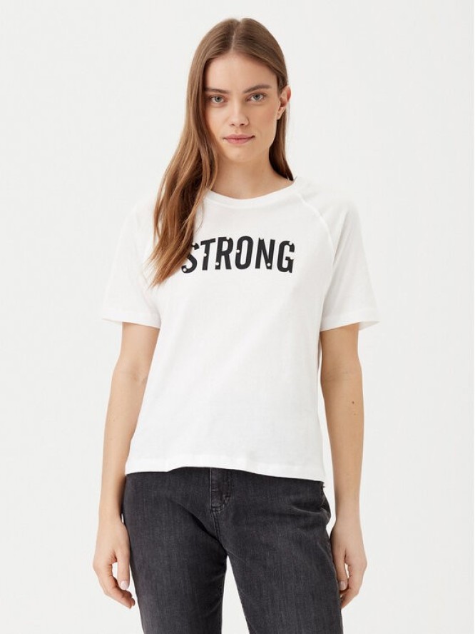 JDY T-Shirt Nina 15342612 Biały Loose Fit