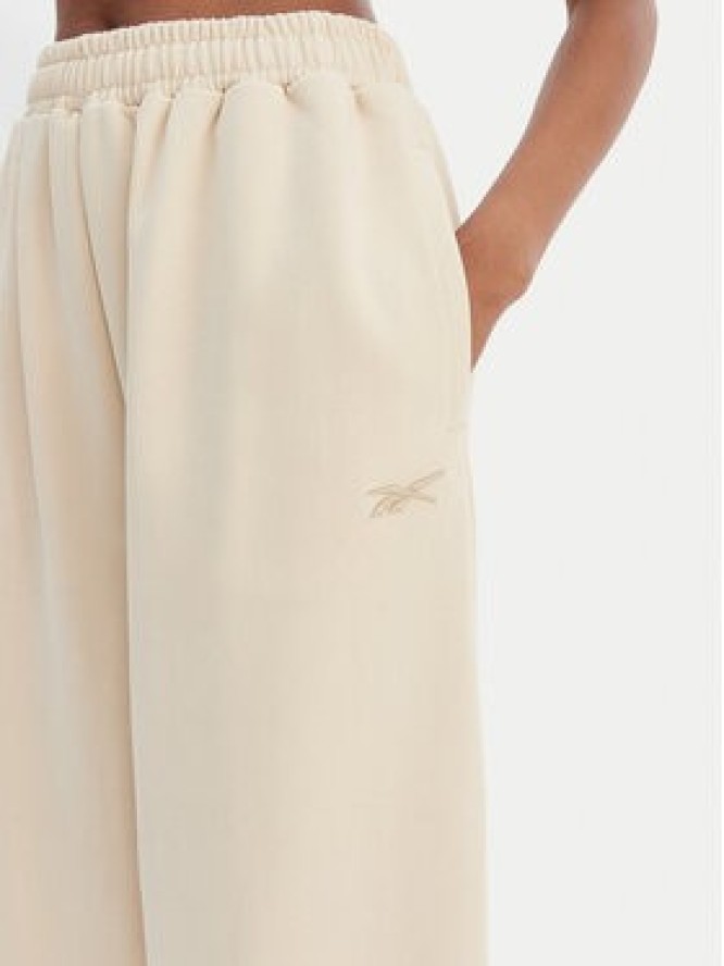 Reebok Spodnie dresowe Reebok x Ewa Chodakowska Hanna RK25624CCW Beżowy Wide Leg