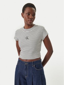 Calvin Klein Jeans T-Shirt LV047F833G Czarny Slim Fit