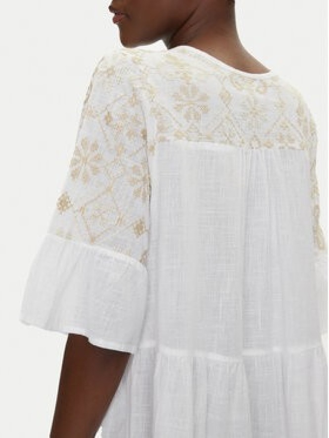 Iconique Sukienka letnia IC25-018 Biały Relaxed Fit