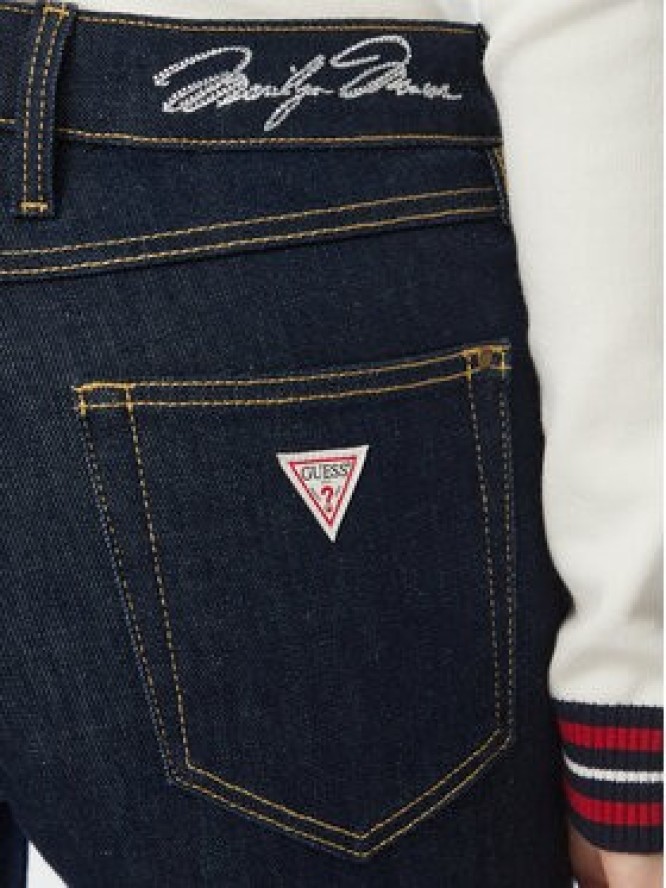 Guess Jeansy W6BAJS D2305 Granatowy Skinny Fit