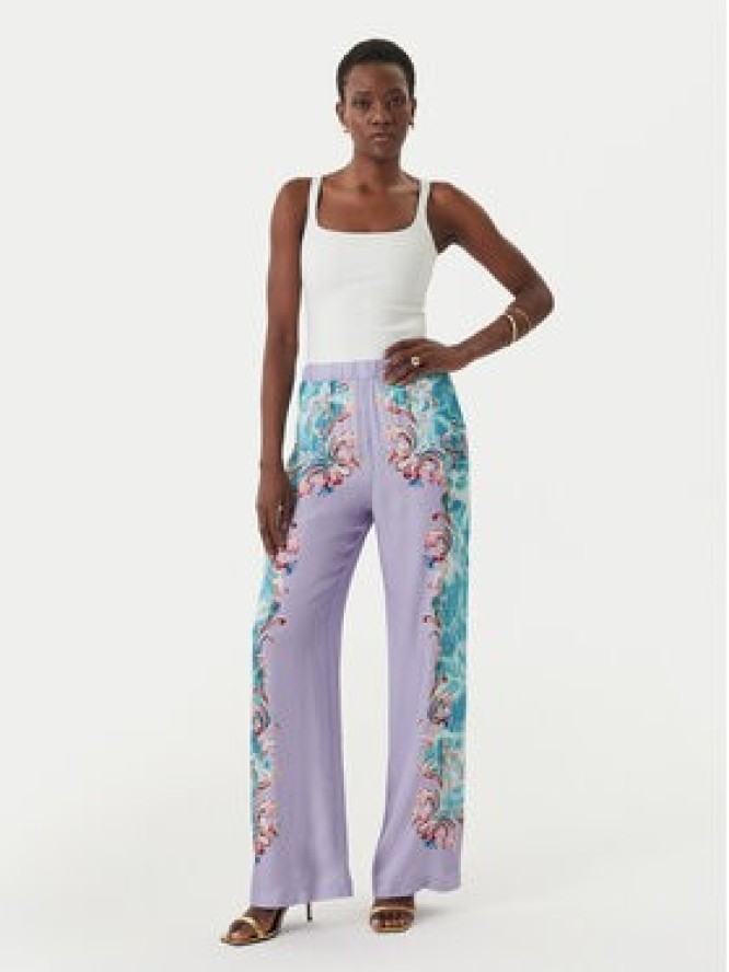 Versace Jeans Couture Spodnie materiałowe 80HAA1P2 NS830 Fioletowy jasny Regular Fit