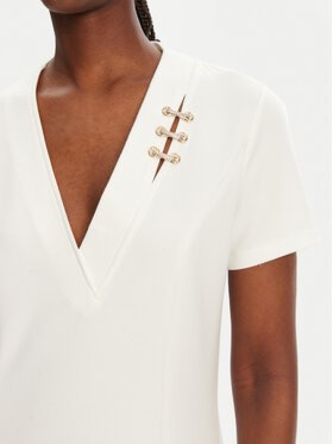 Liu Jo Sport Sukienka codzienna TA5290 J4869 Écru Regular Fit